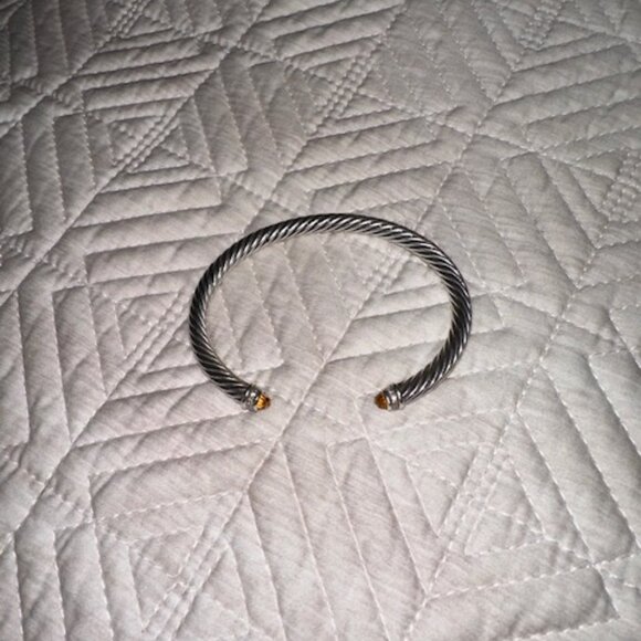 David Yurman Classic Cable Bracelet - 5mm Citrine w/ Diamonds - Picture 1 of 3